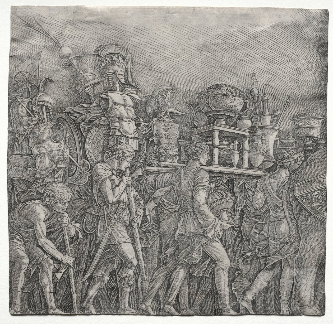 Les Triomphes de César : Les Porteurs de Corselet, vers 1495 - Andrea Mantegna