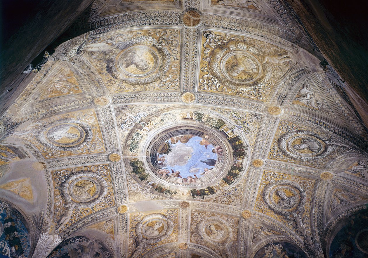 Triomphe de César et Oculus de la chambre nuptiale, vers 1473 - Andrea Mantegna
