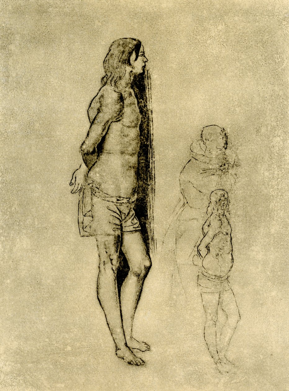 Étude sur Saint Sébastien pour la peinture à Bergame - Andrea Previtali