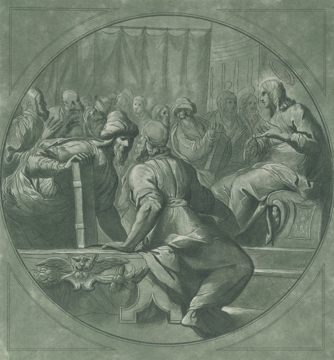 Le Christ confondant les docteurs, 1750-1770 - Andrea Scacciati