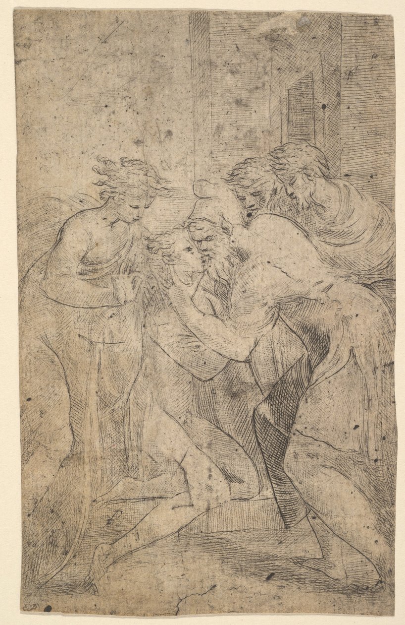 Le retour du fils prodigue qui tombe aux pieds de son père, ca. 1536-40 - Andrea Schiavone