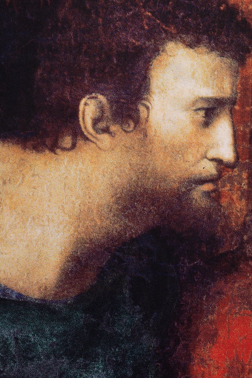 Abbaye (Abdij van Tongerlo). Peinture. La Cène. 1506-1507. (détail) - Andrea Solario