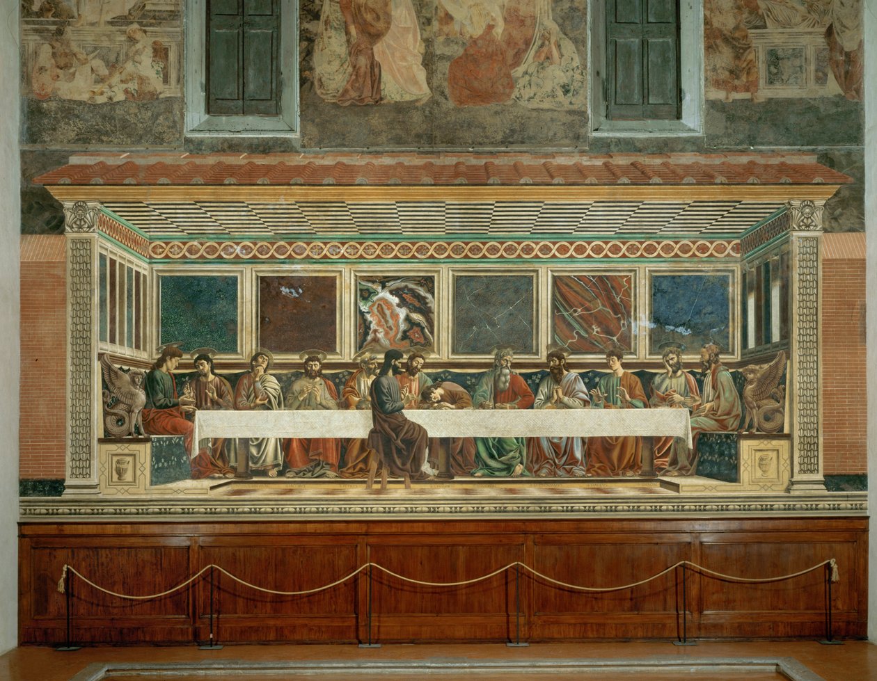 La Cène (fresque) - Andrea del Castagno
