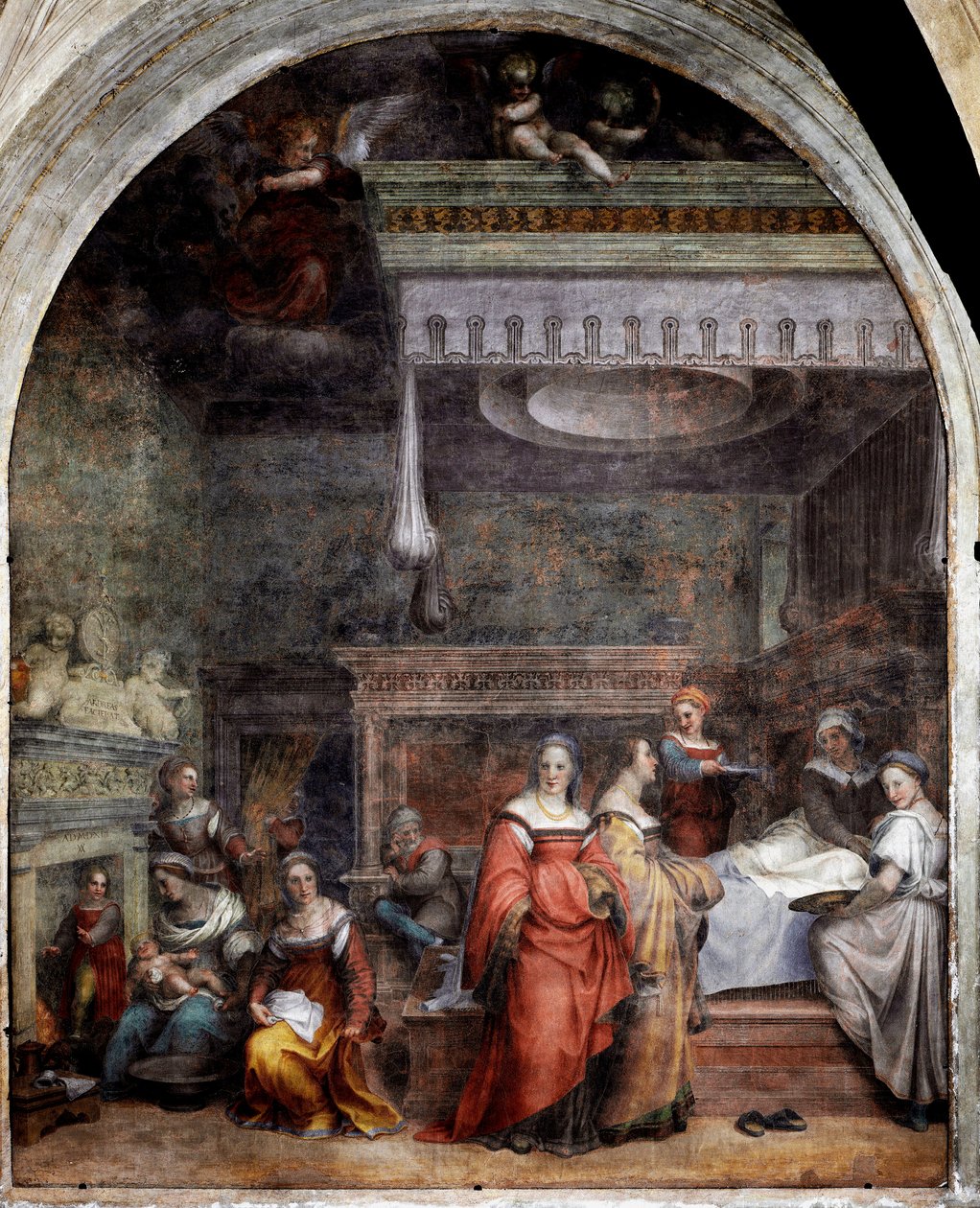 La Naissance de la Vierge - Andrea del Sarto