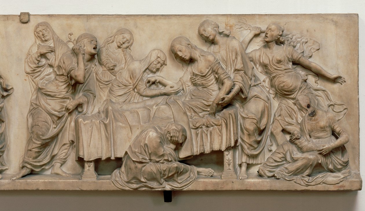 Relief montrant la mort de Francesca Tornabuoni - Andrea del Verrocchio