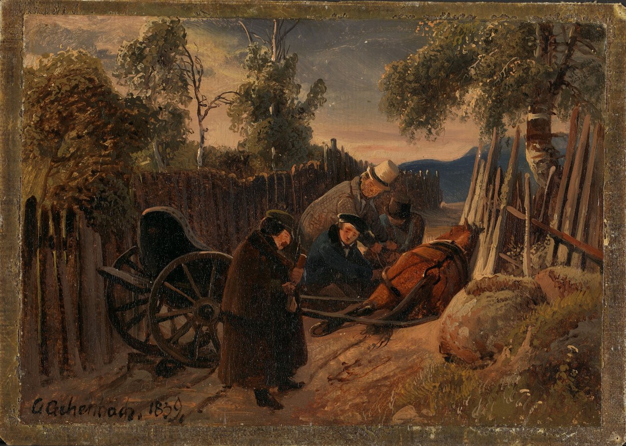 Un accident de voiture - Andreas Achenbach