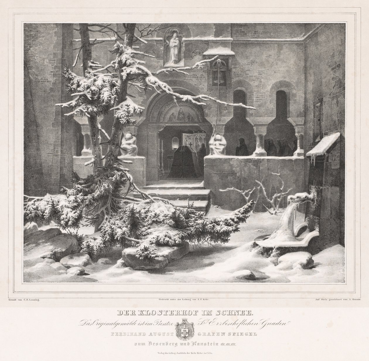 Cimetière sous la neige - Andreas Borum
