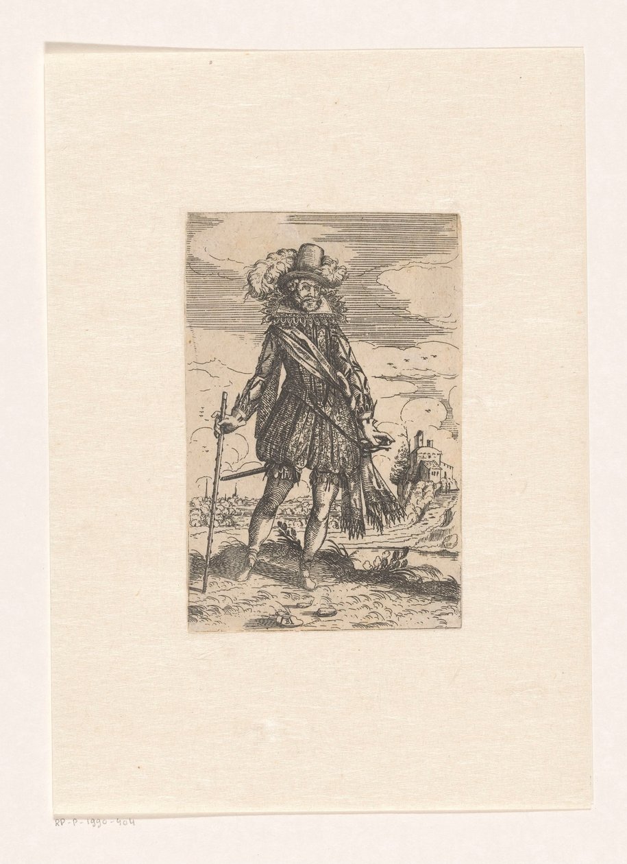 Gentilhomme espagnol dans un paysage - Andreas Bretschneider