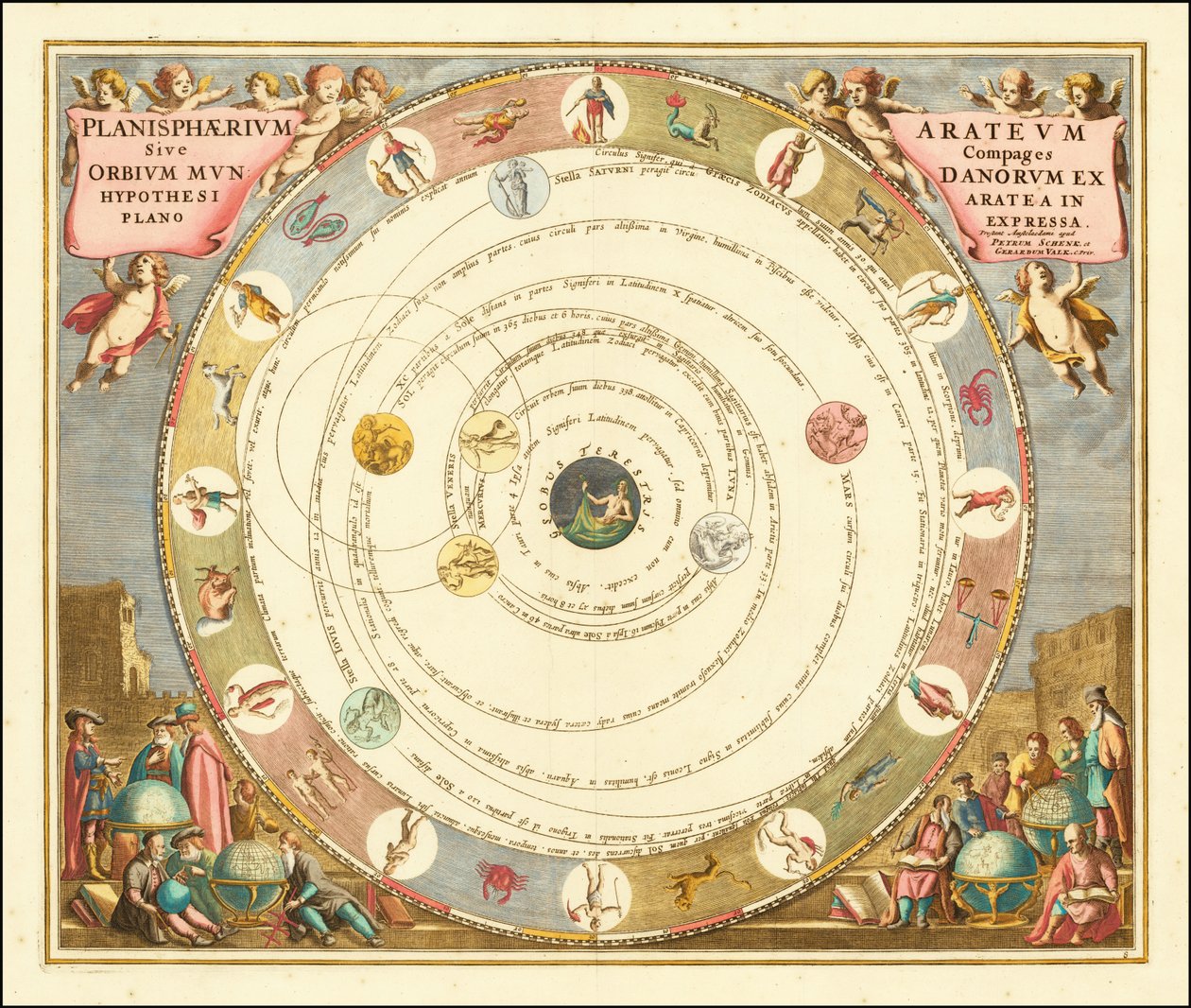 Tableau de 1660 illustrant le modèle d