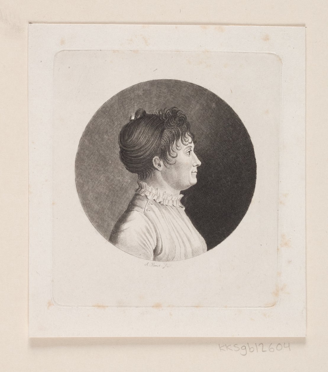 Portrait de femme inconnue - Andreas Flint