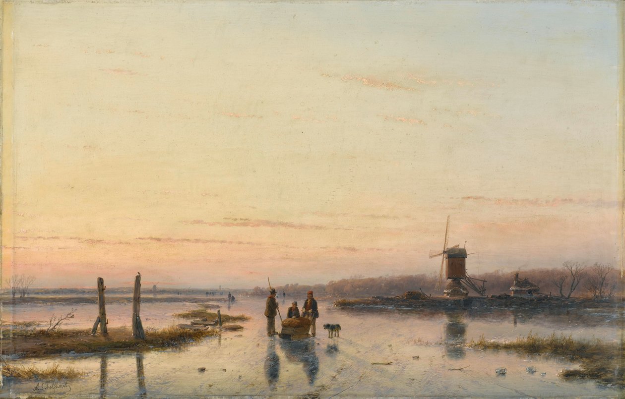 Moulin à vent au bord d