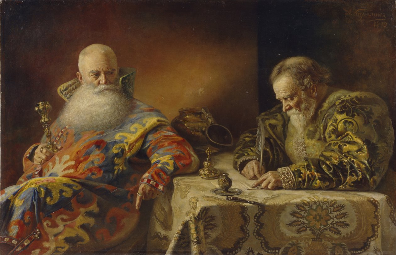 Un édit est écrit, 1890 - Andrei Andreevich Karelin