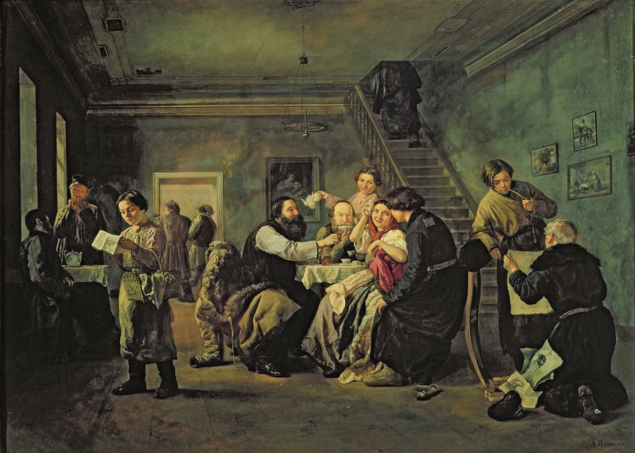 Une maison de repas, 1859 - Andrei Andreevich Popov