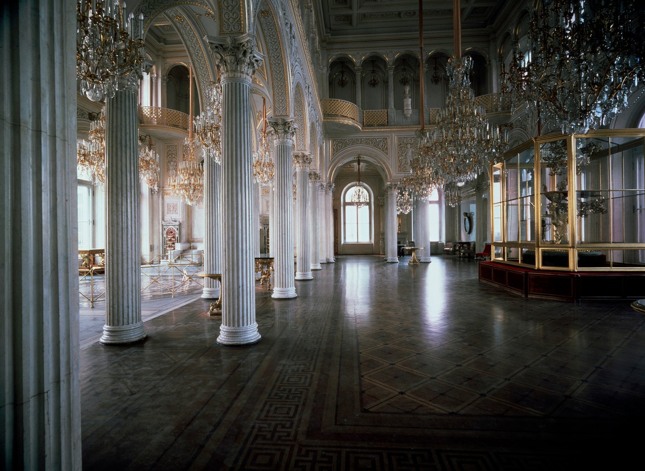 La salle du pavillon de la Petite Ermitage - Andrei Ivanovich Stakenschneider
