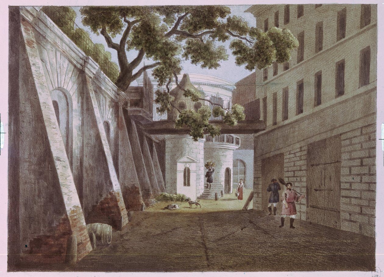 La cour de la maison de Pavel Gagarin - Andrei Yefimovich Martynov