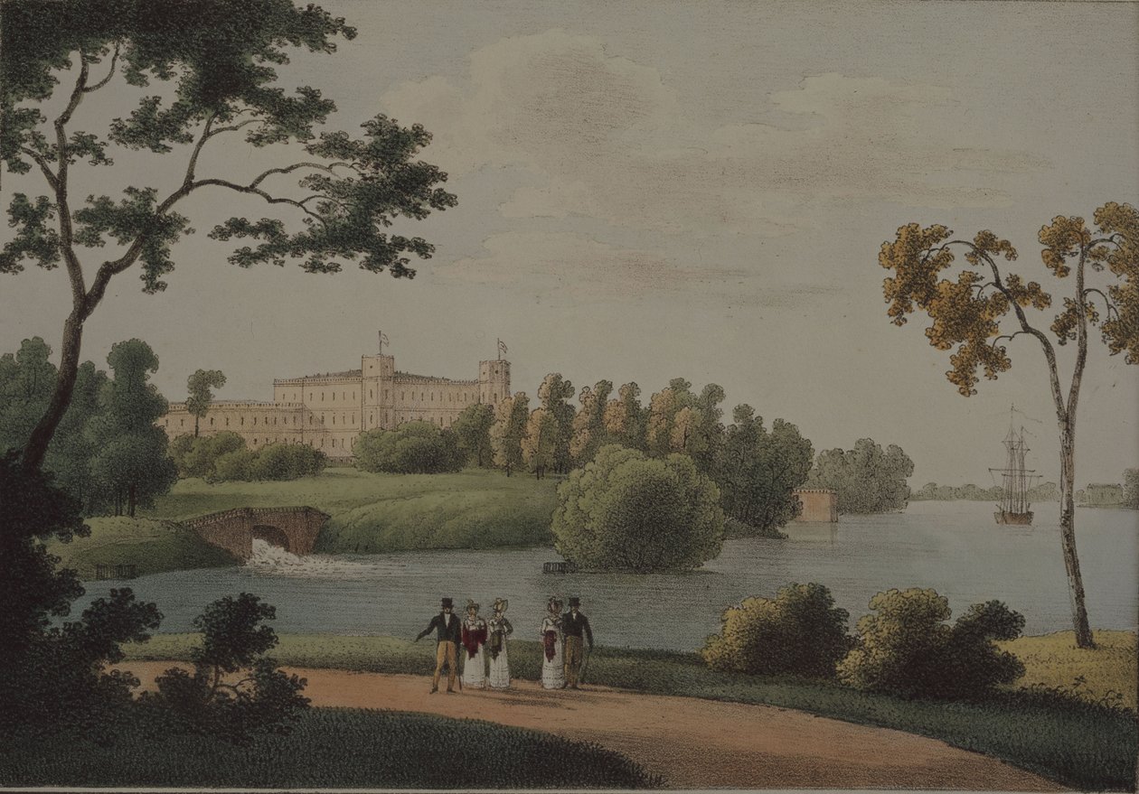 Vue du palais principal de Gatchina - Andrei Yefimovich Martynov