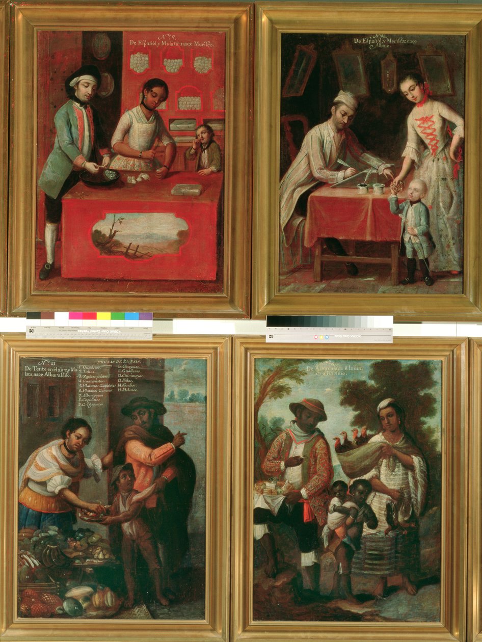 Quatre groupes raciaux différents - Andres de Islas