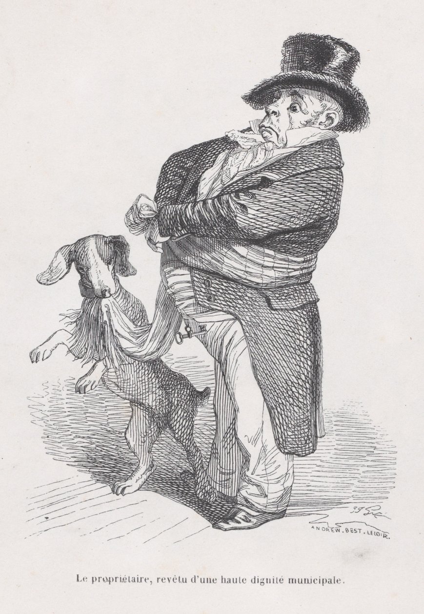 Le Propriétaire des Scènes de la vie privée et publique des animaux - Andrew Best Leloir