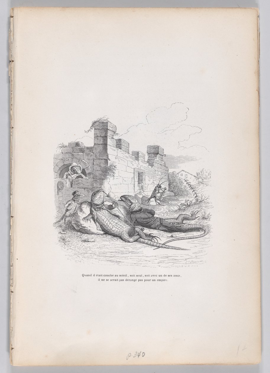Quand il dormait au soleil... de Scènes de la vie privée et publique..., ca. 1837-47 - Andrew Best Leloir
