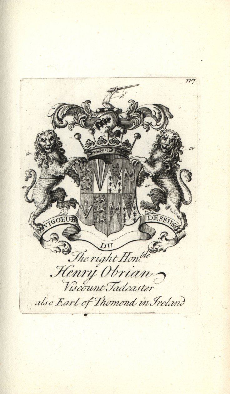 Blason et crête du très honorable Henry O