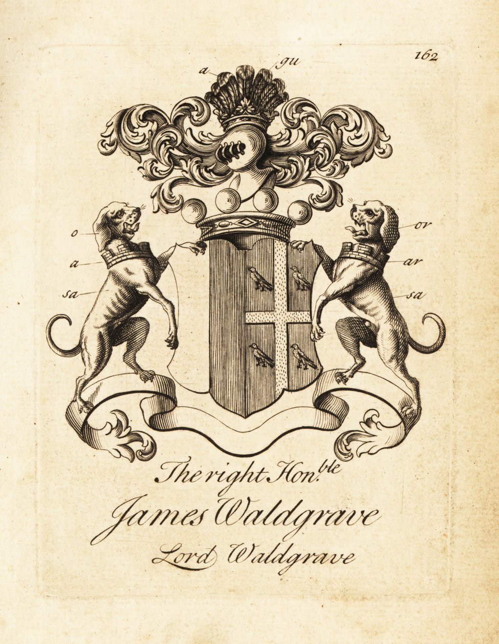 Blason du très honorable James Waldgrave, Lord Waldgrave - Andrew Johnston