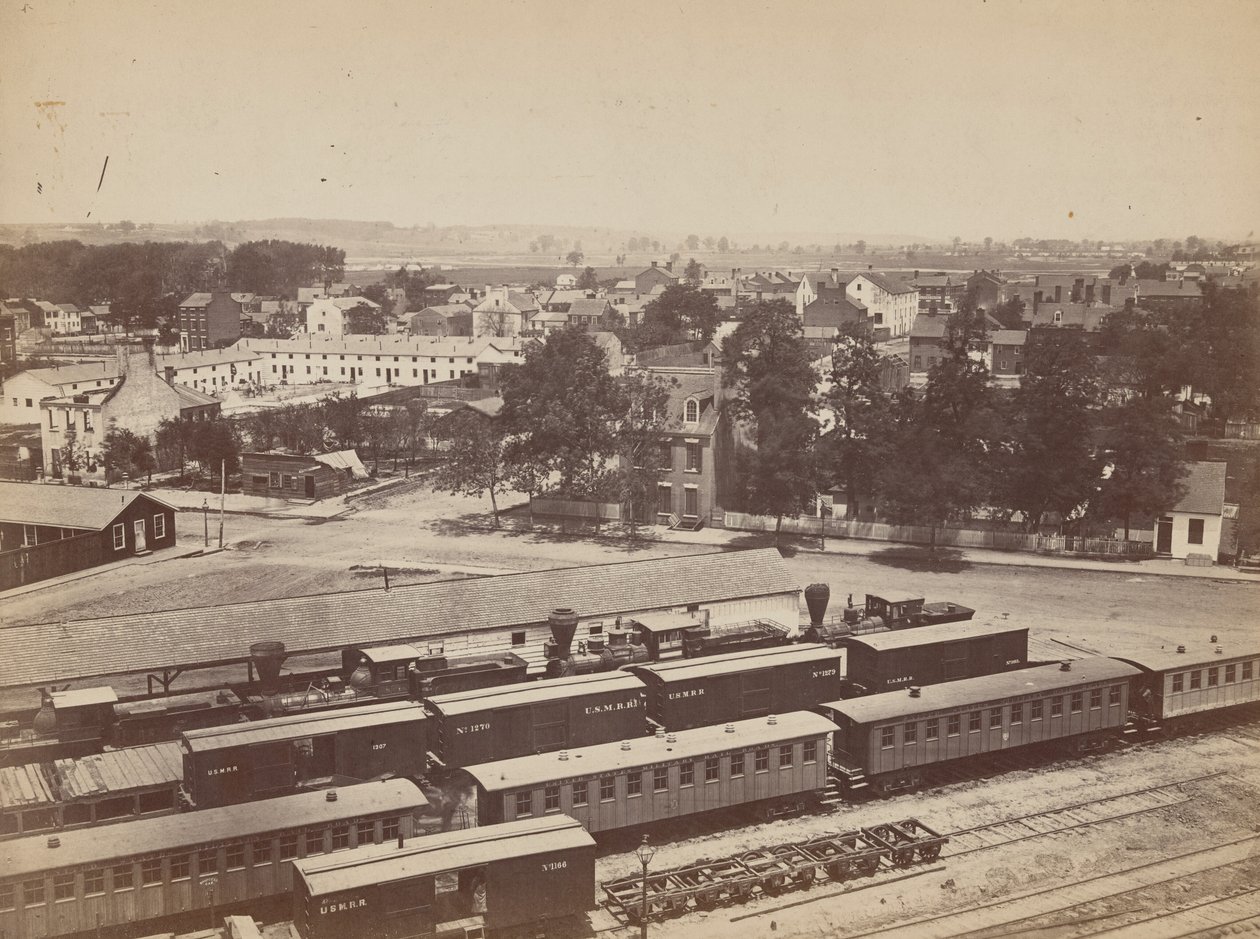 No 89 - Alexandria, depuis « Round House », vue vers le nord - Andrew Joseph Russell