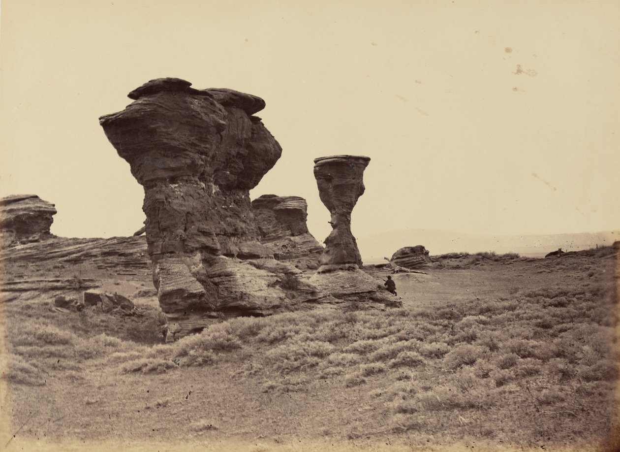 Planche 12. Dial Rock, Red Buttes, 1869 (photo) - Andrew Joseph Russell