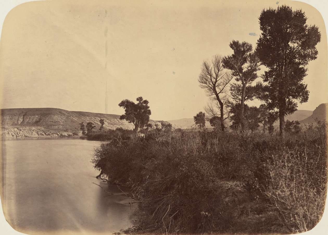 Planche 25. Vallée de la rivière Verte, regardant vers le bas de la rivière, 1869 (photo) - Andrew Joseph Russell