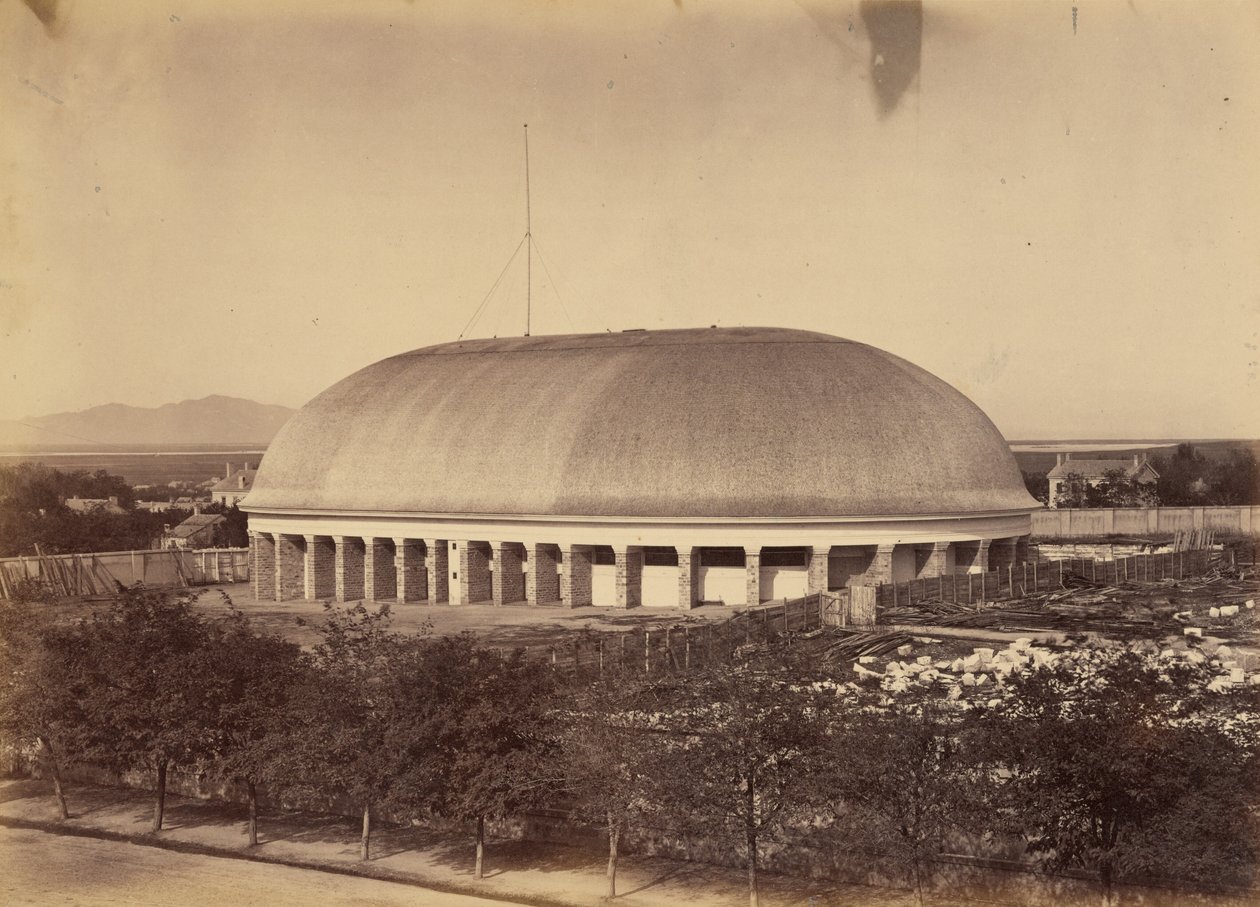 Planche 50. Grand tabernacle mormon, 1869 (photo) - Andrew Joseph Russell