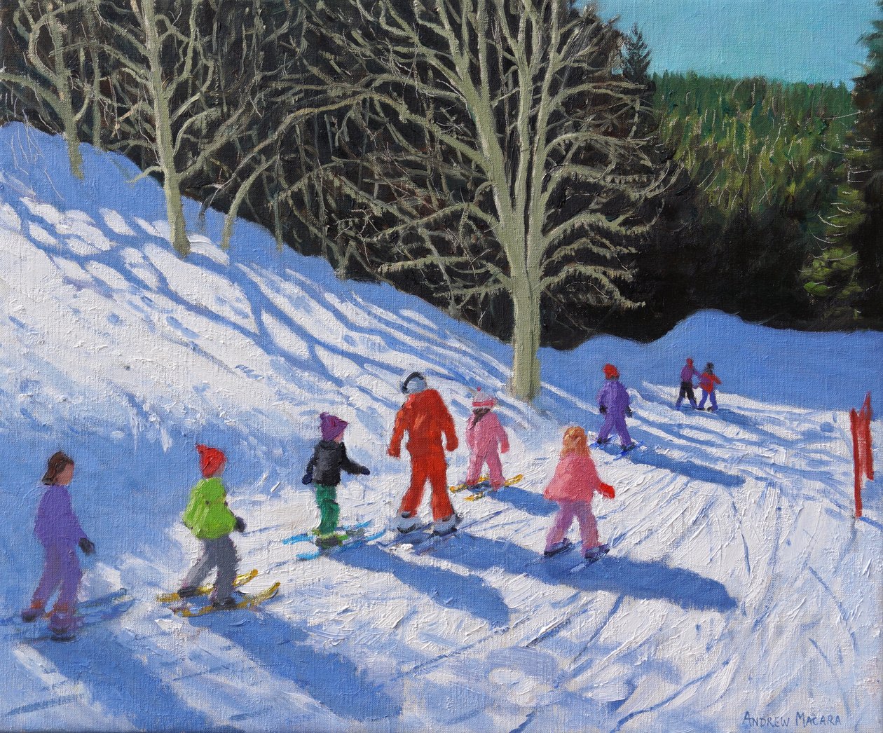 Leçon de ski pour enfants, Courchevel à La Tania, 2019 - Andrew Macara