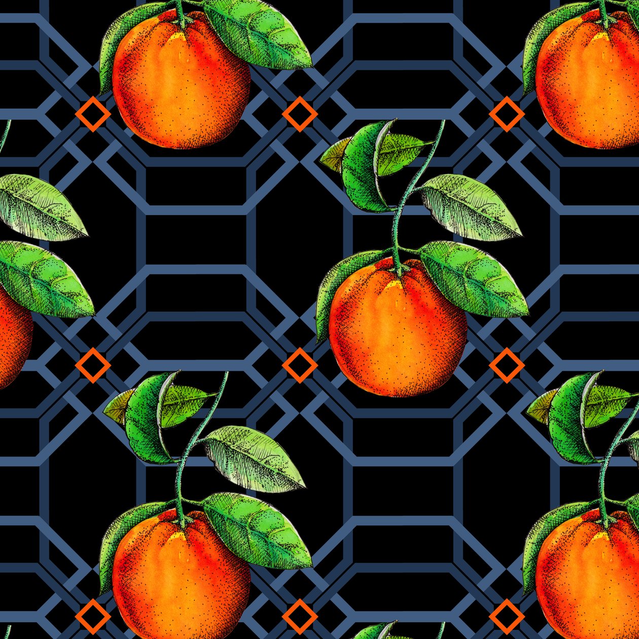 Géométrique orange - Andrew Watson