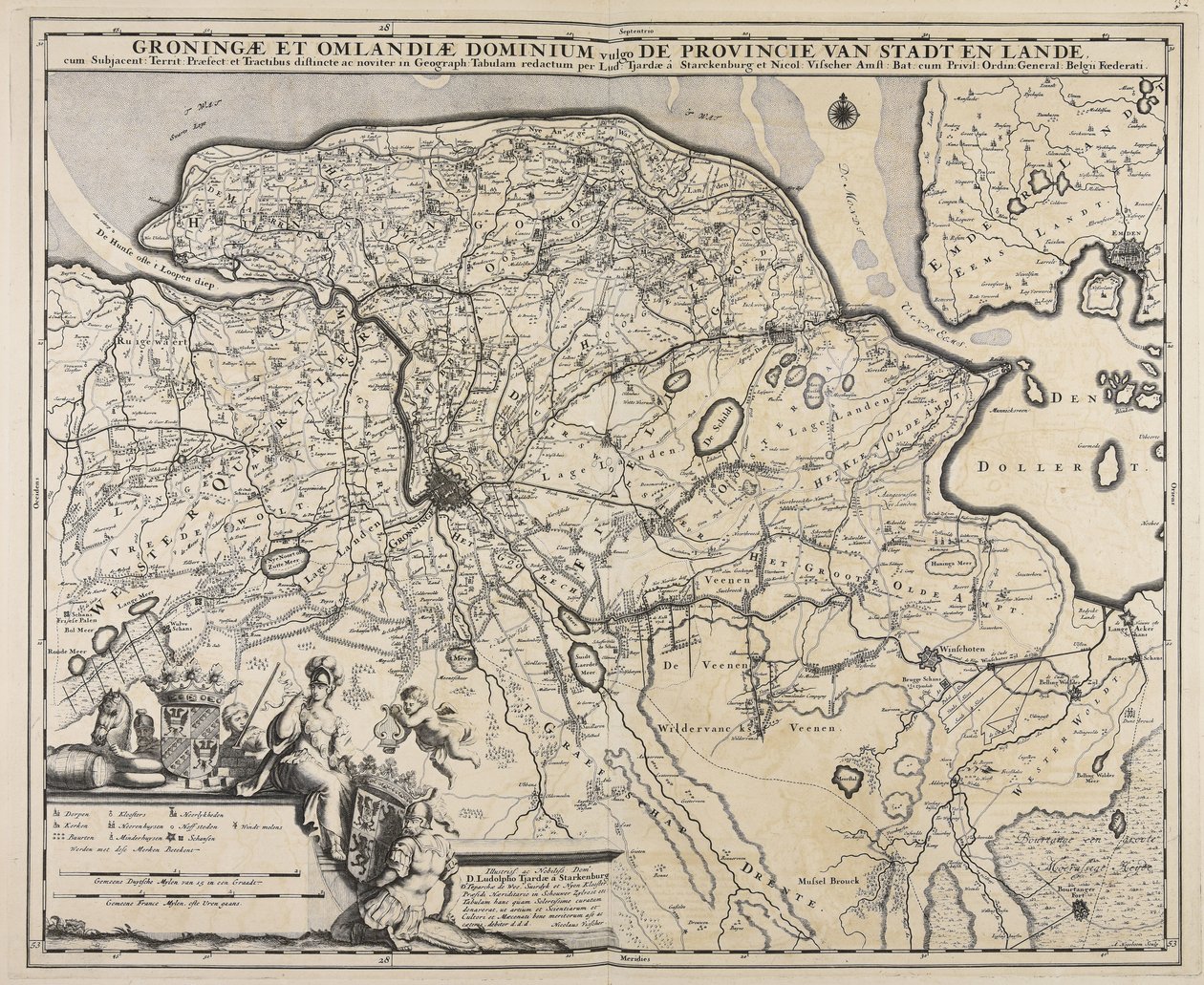 Domaine de Groningue et Ommelanden communément appelé la province de Stad en Lande - Andries Hogeboom