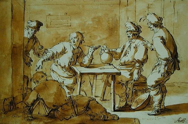 Dans le bar, 1633 - Andries Both