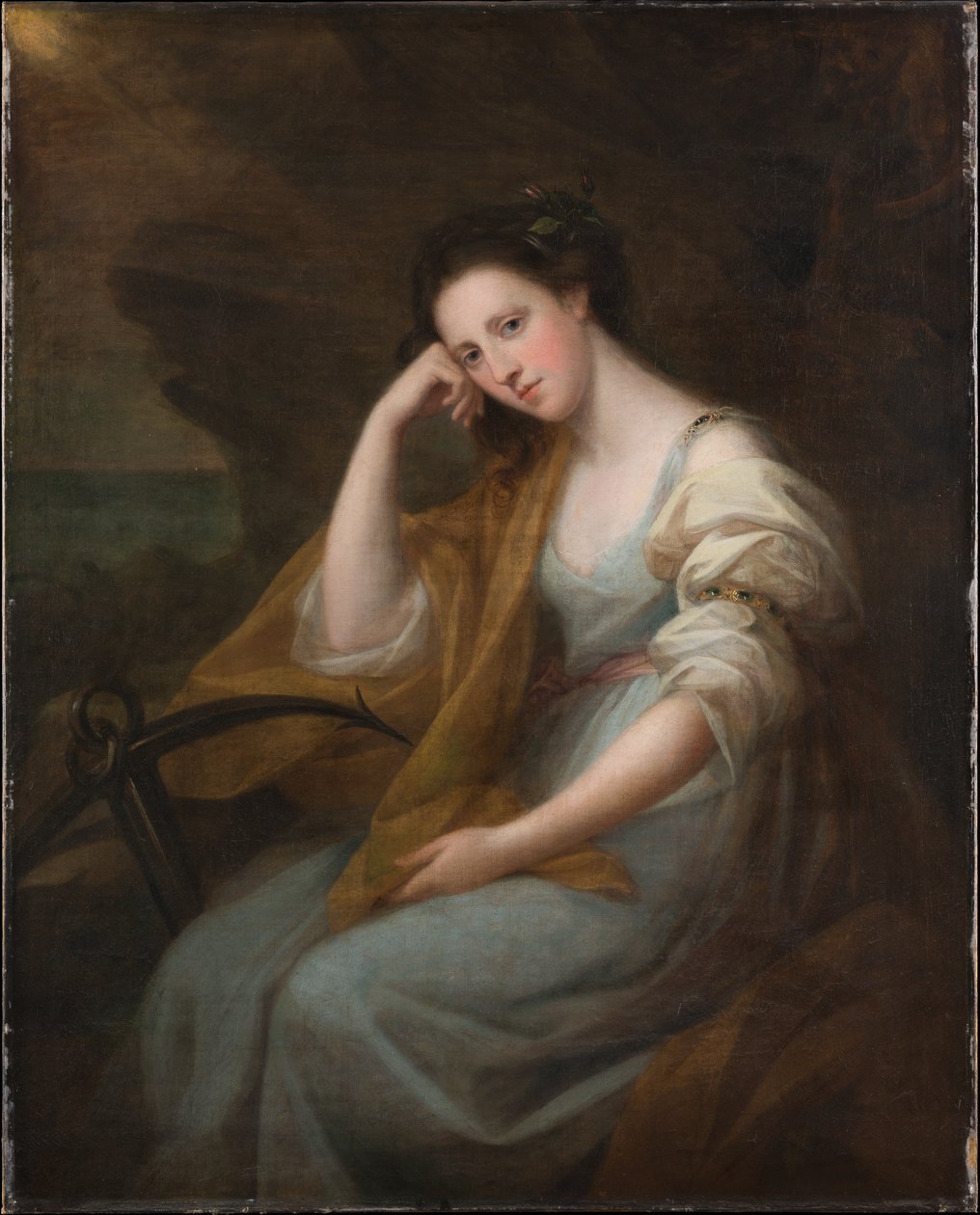 Portrait de Lady Louisa Leveson-Gower (1749/50-1827), qui devint plus tard la baronne Macdonald, incarnant Spes - Angelica Kauffmann