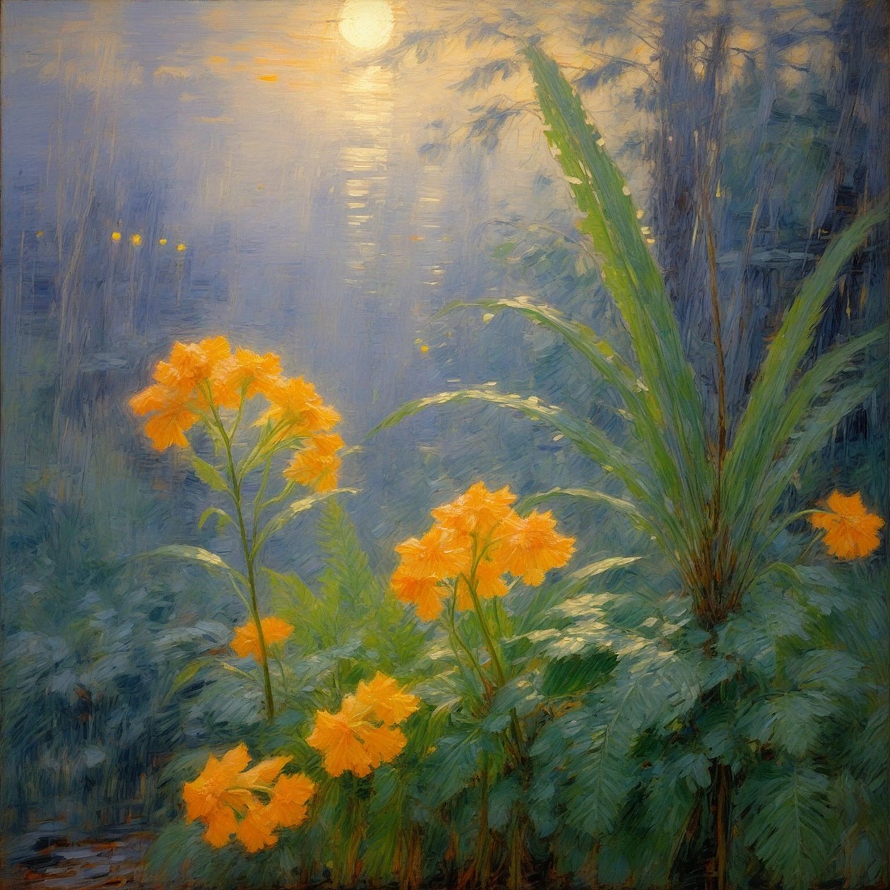 Florales 103, vers 2024 (huile sur toile) - Angelita Hawke