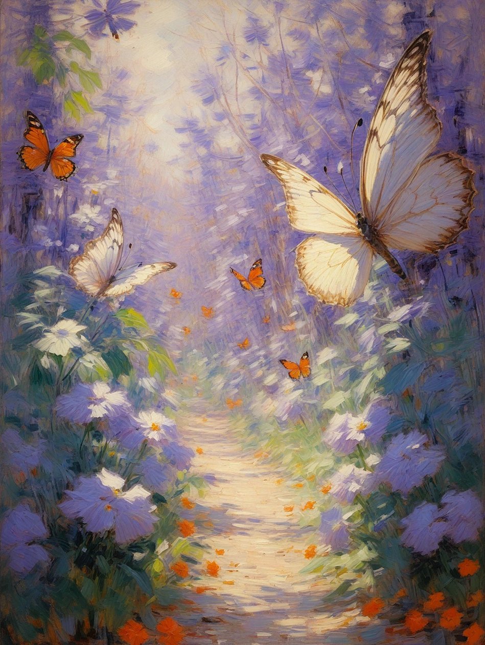 Florales 105, vers 2024 (huile sur toile) - Angelita Hawke