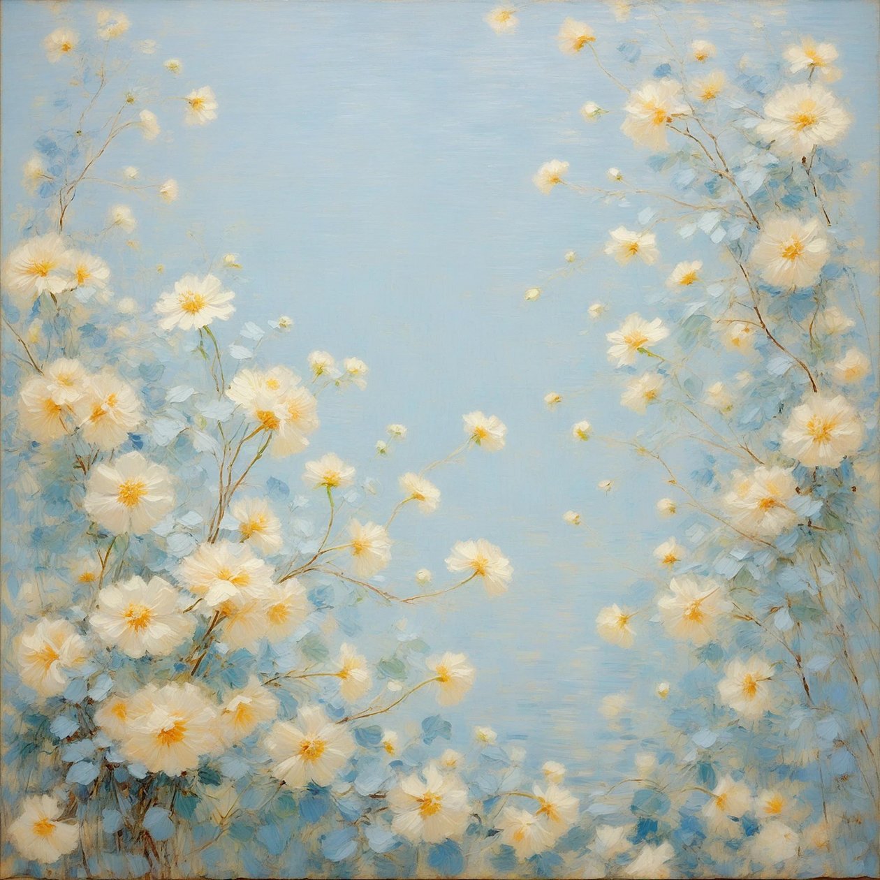 Florales 11, vers 2020 (huile sur toile) - Angelita Hawke