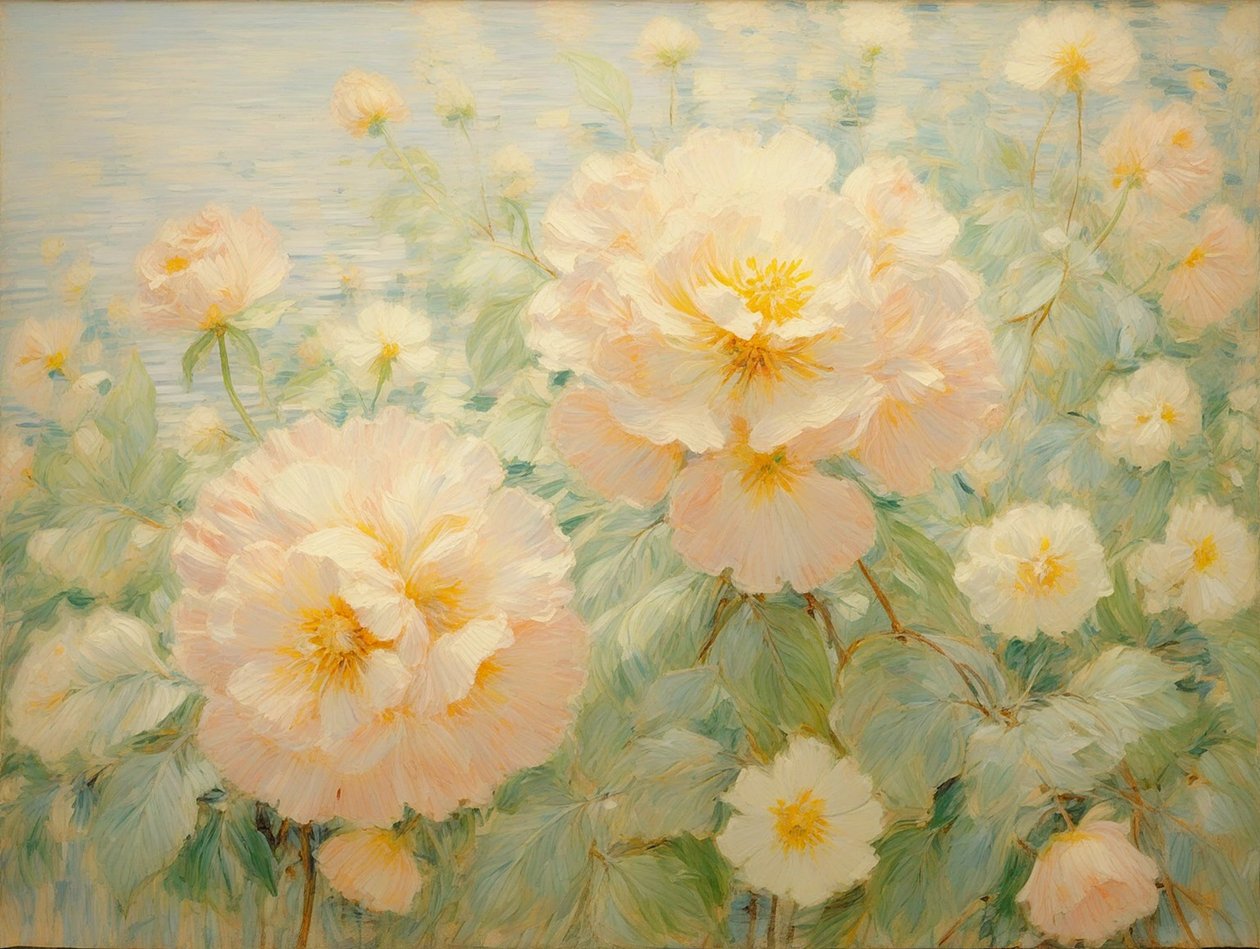 Florales 64, vers 2022 (huile sur toile) - Angelita Hawke