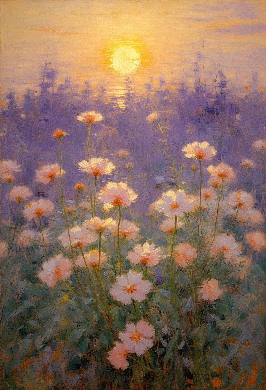 Florales 92, vers 2023 (huile sur toile) - Angelita Hawke