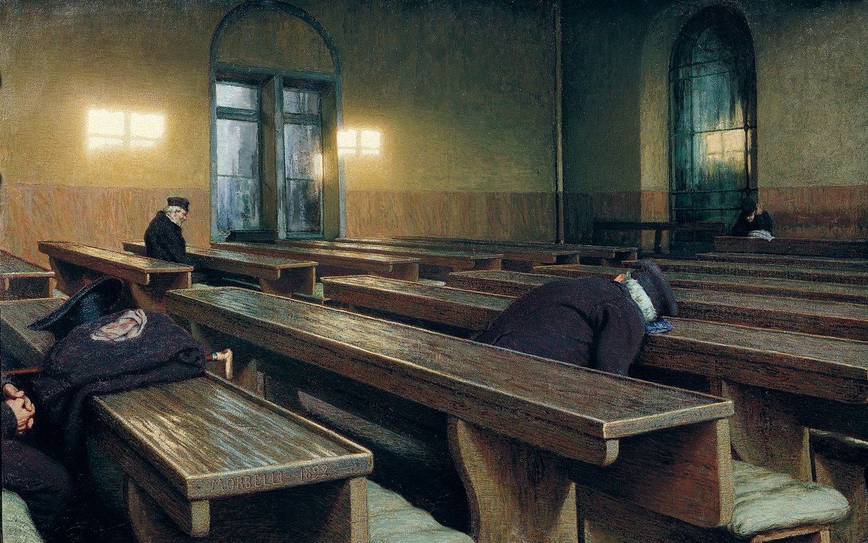 Jour de fête au Pio Albergo Trivulzio, 1892 - Angelo Morbelli