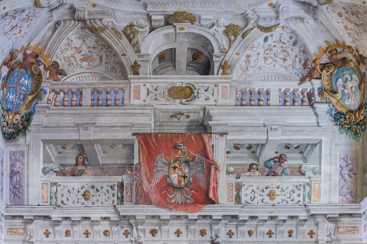 Salle avec les quartiers de Bologne, Salle des Gardes, Palais Ducal d