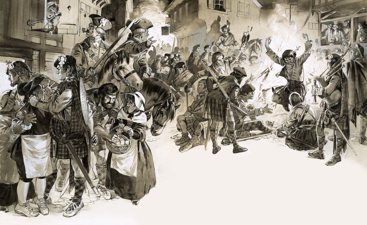 Charles Edward Stuart, le jeune prétendant, envahit l