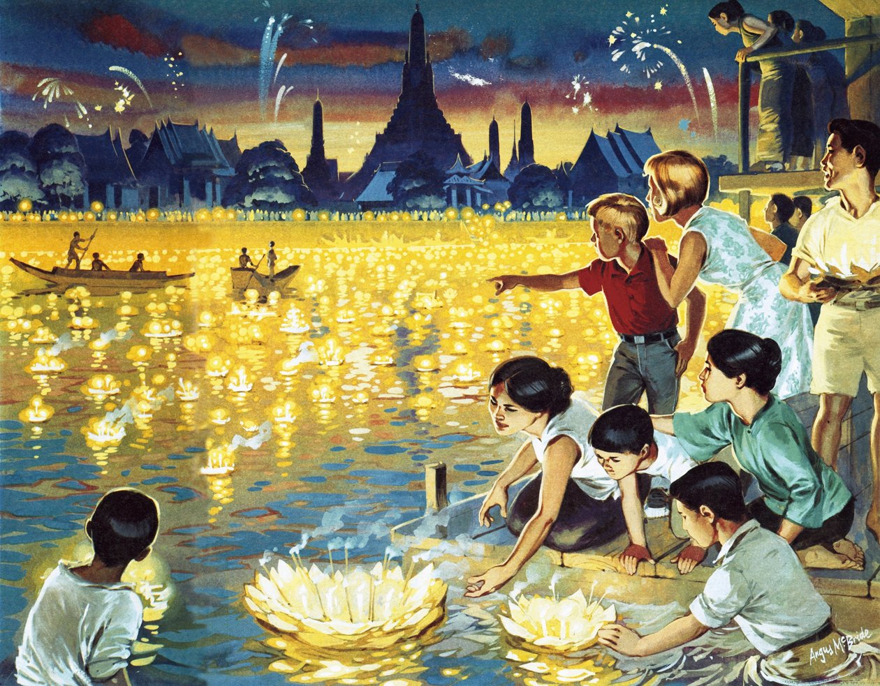 Festival Loy Krathong à Bangkok - Angus McBride