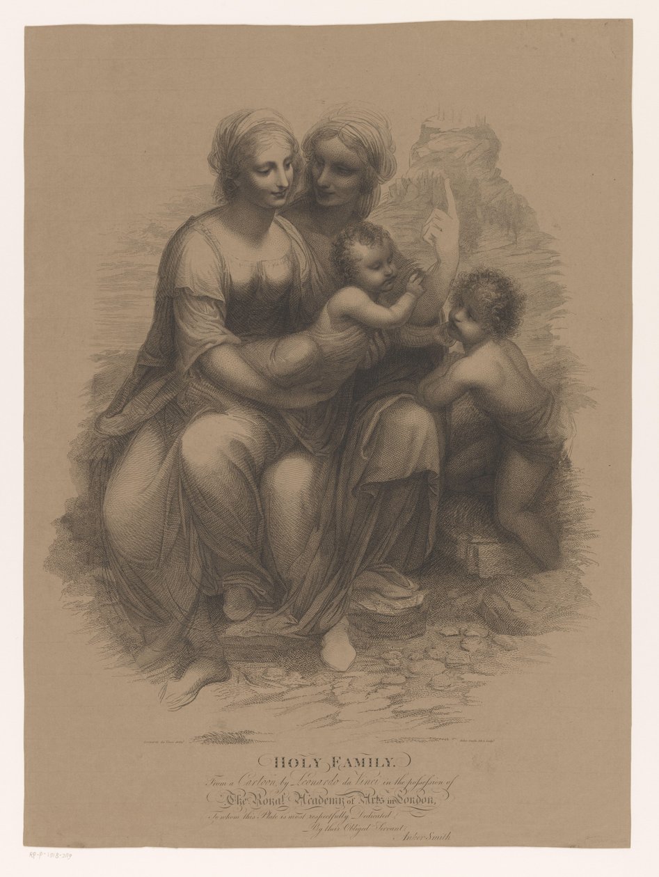 La Sainte Famille avec Jean-Baptiste et Élisabeth - Anker Smith