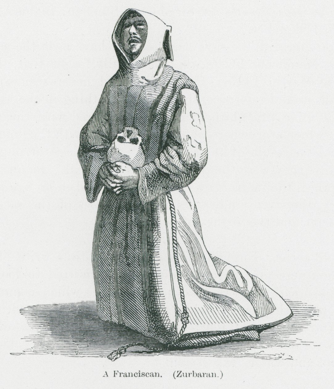 Un franciscain (lithographie) - Anna Brownell Jameson