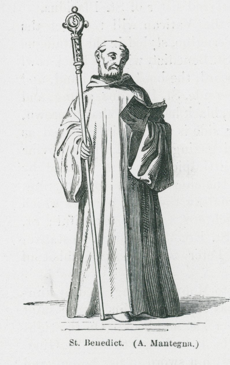 Saint Benoît (lithographie) - Anna Brownell Jameson