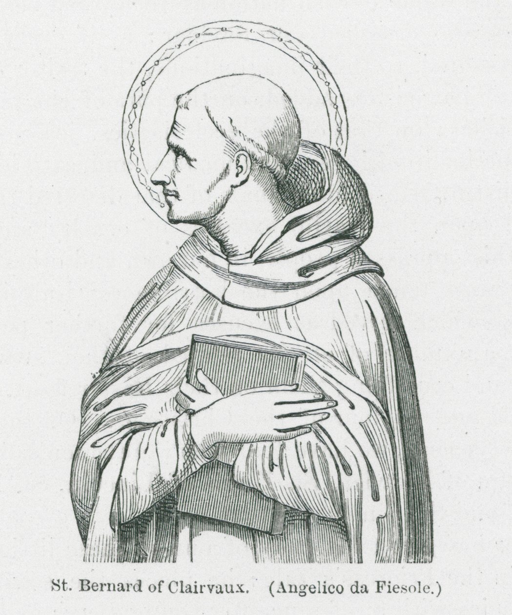 Saint Bernard de Clairvaux (lithographie) - Anna Brownell Jameson