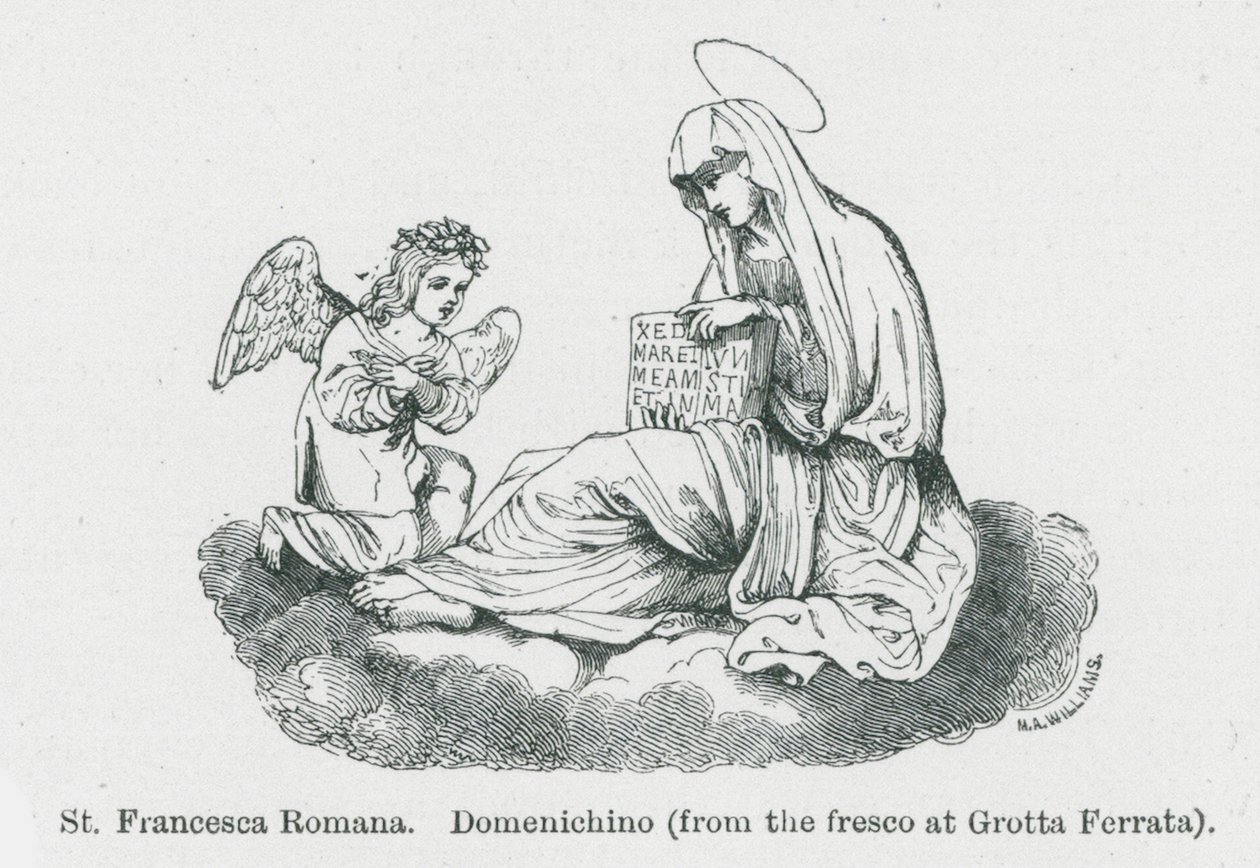 St. Francesca Romana, Domenichino (lithographie) - Anna Brownell Jameson