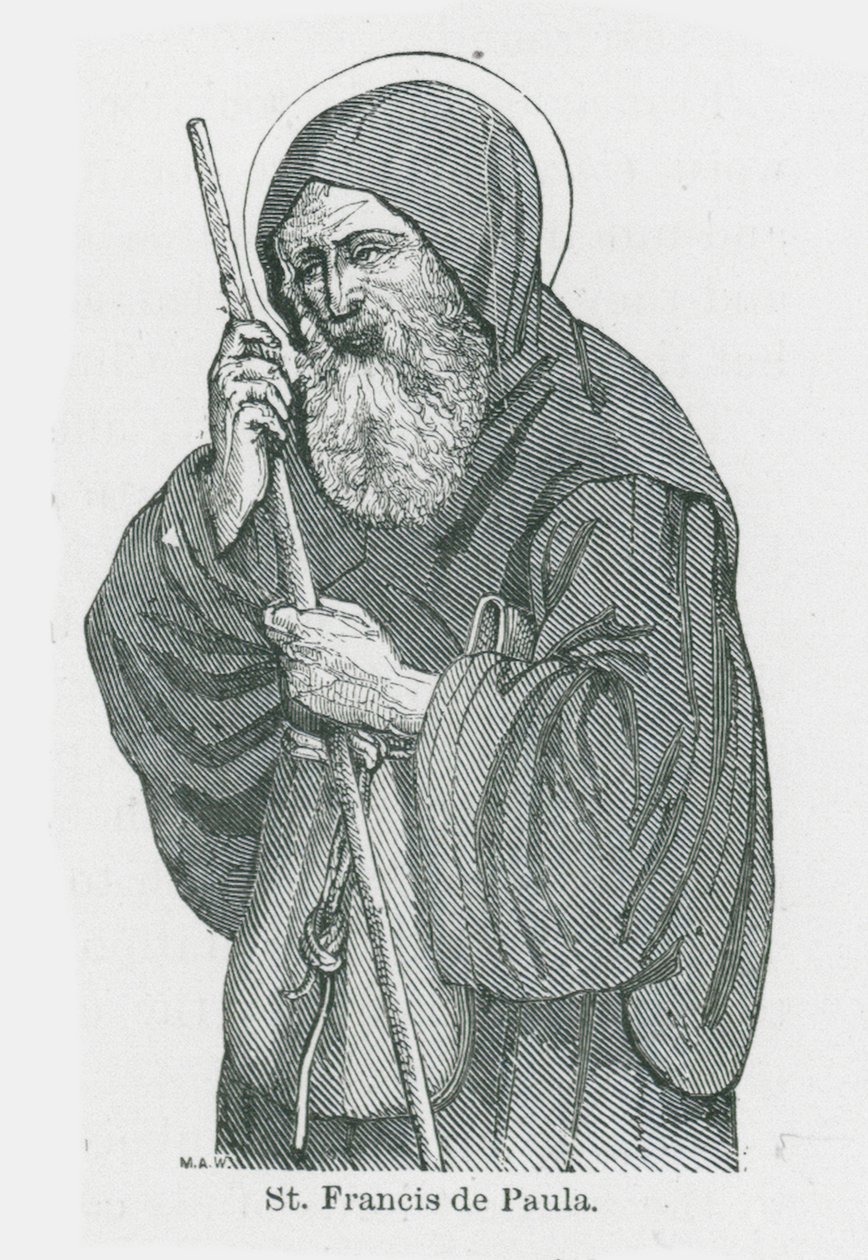 Saint François de Paula (lithographie) - Anna Brownell Jameson