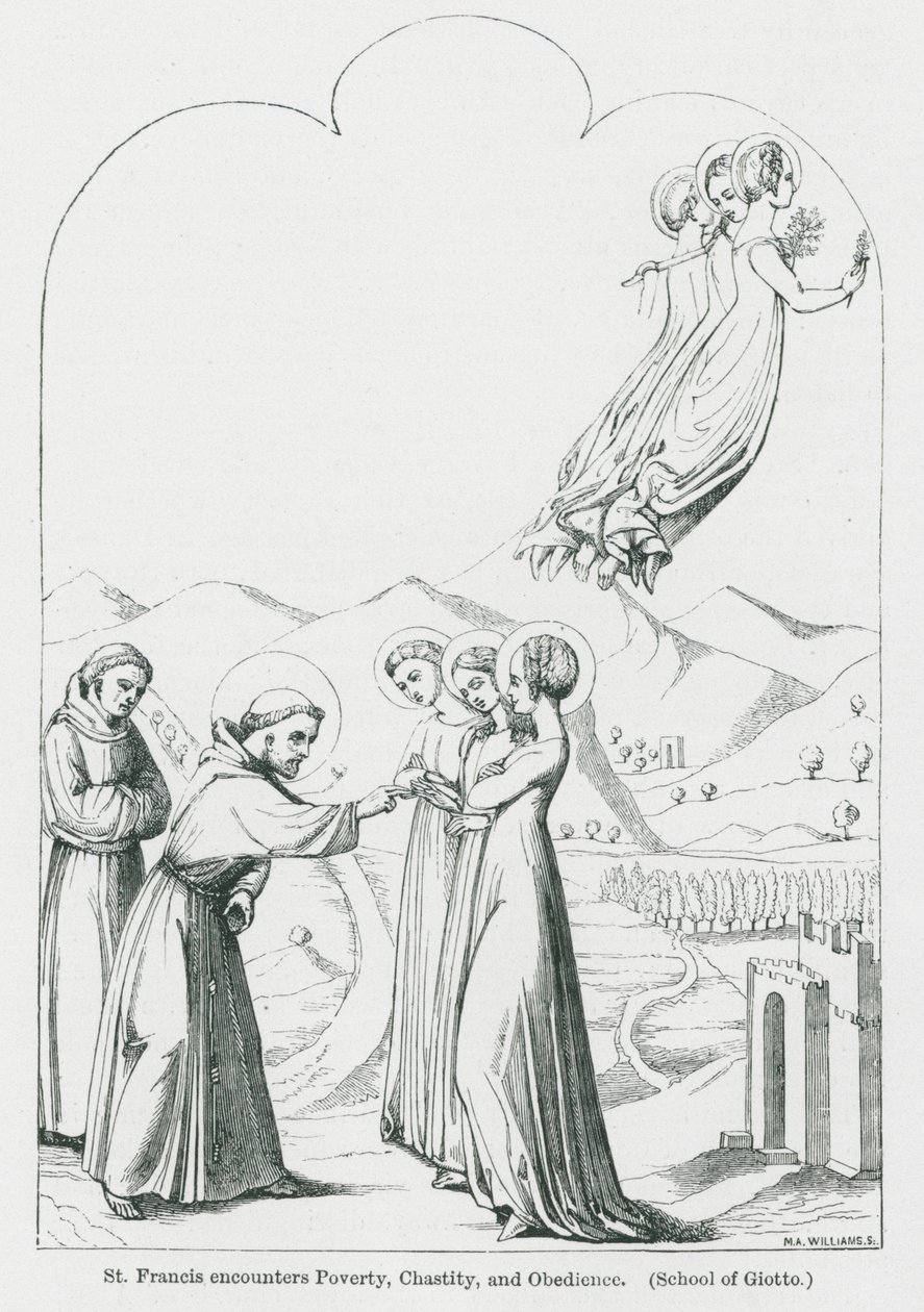 Saint François à la rencontre de la pauvreté, de la chasteté et de l